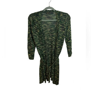 Outback Red Marled Green Belted Cardigan